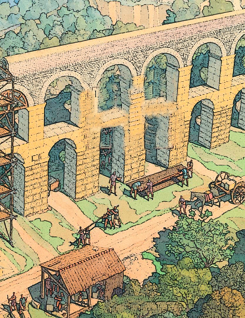 Rome Génie Civil LesSystèmes  de Levage Les outils des Géometres et  Arpenteurs et les mesures Antiques  Tableau des Comparaisons