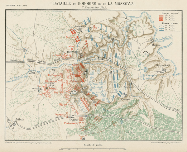 Bataille 1812 La Moskowa Les Forces en Présence  Armée Française