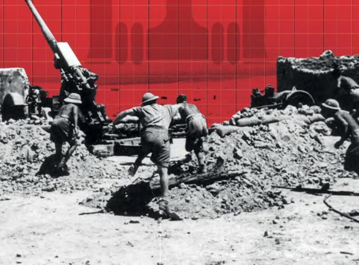 Royaume Uni Artillerie Canon Anti Aérien  QF 3.7 inch  Vickers-Armstrongs