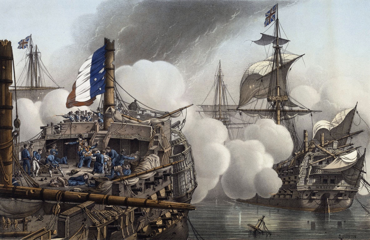 Bataille  1798 La bataille Navale d' Aboukir ou  Battle of the Nile