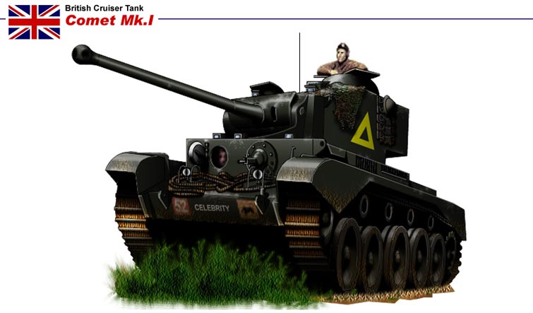 Grande Bretagne Blindés Le Comet A 34