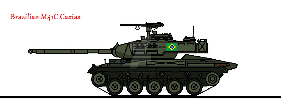 Bresil Blindés Char léger M 41C Caxias Brésil