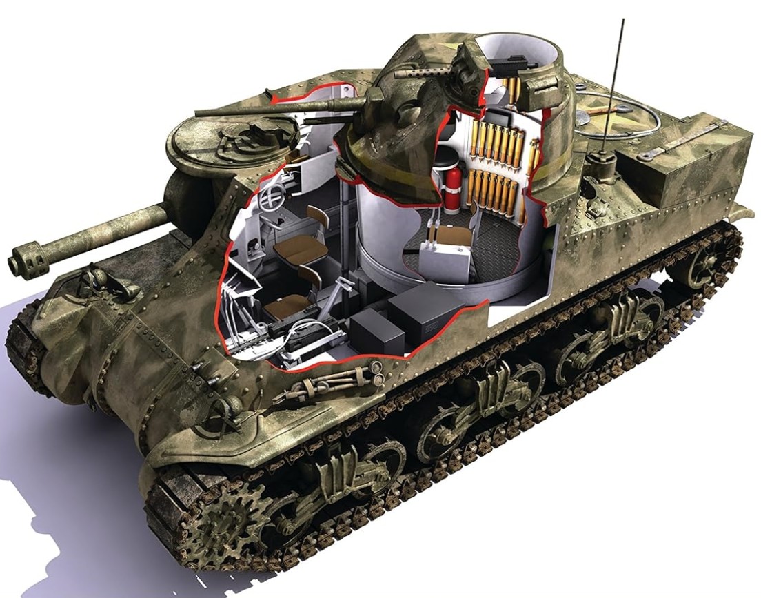 USA Blindés Le char M3, M3A2, M3A3 et M3A5 chez les Britanniques