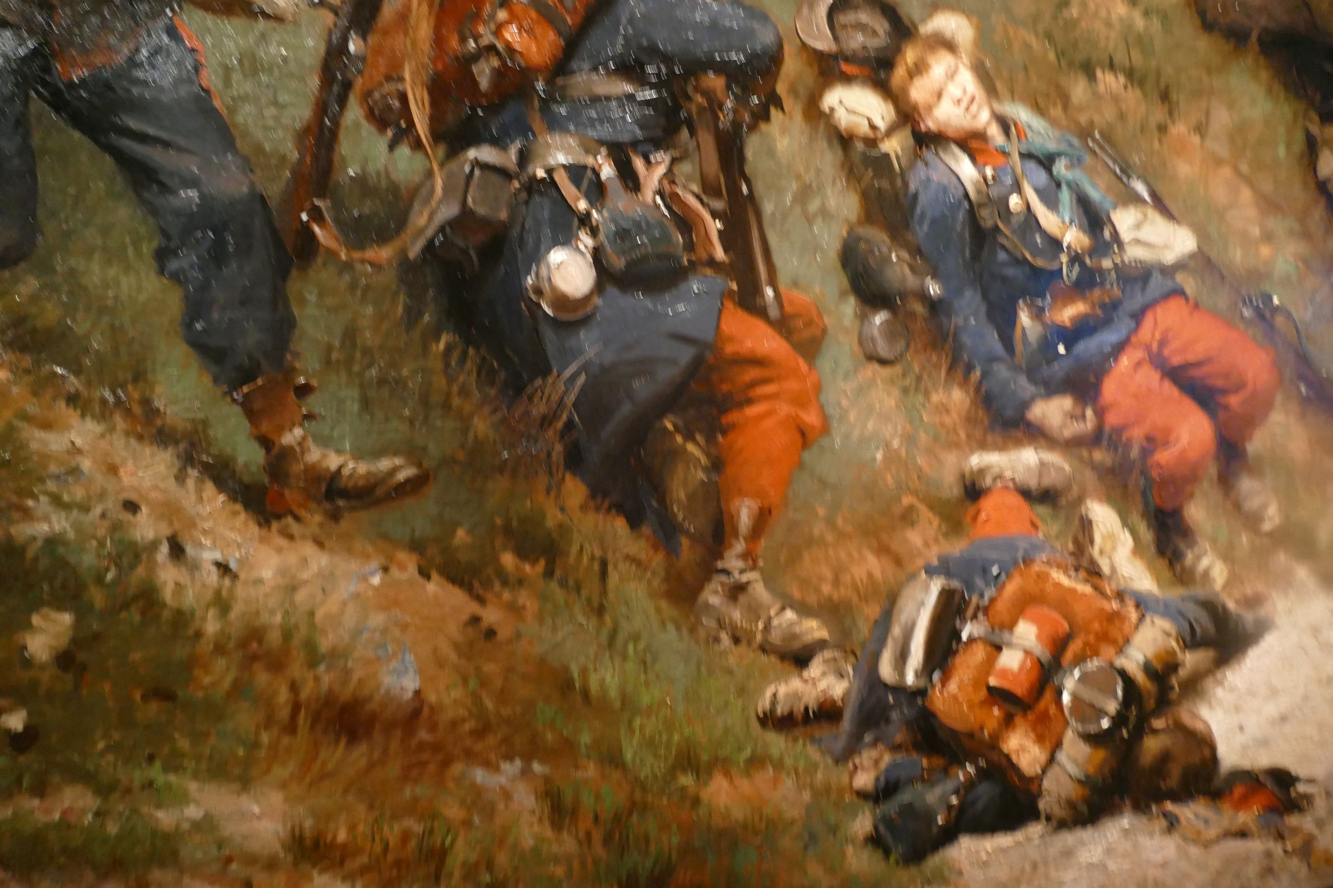 Tableau Édouard Detaille – 'La Défense De Champigny' – Toile Sur Cadre Prêt à Accrocher – Neuf