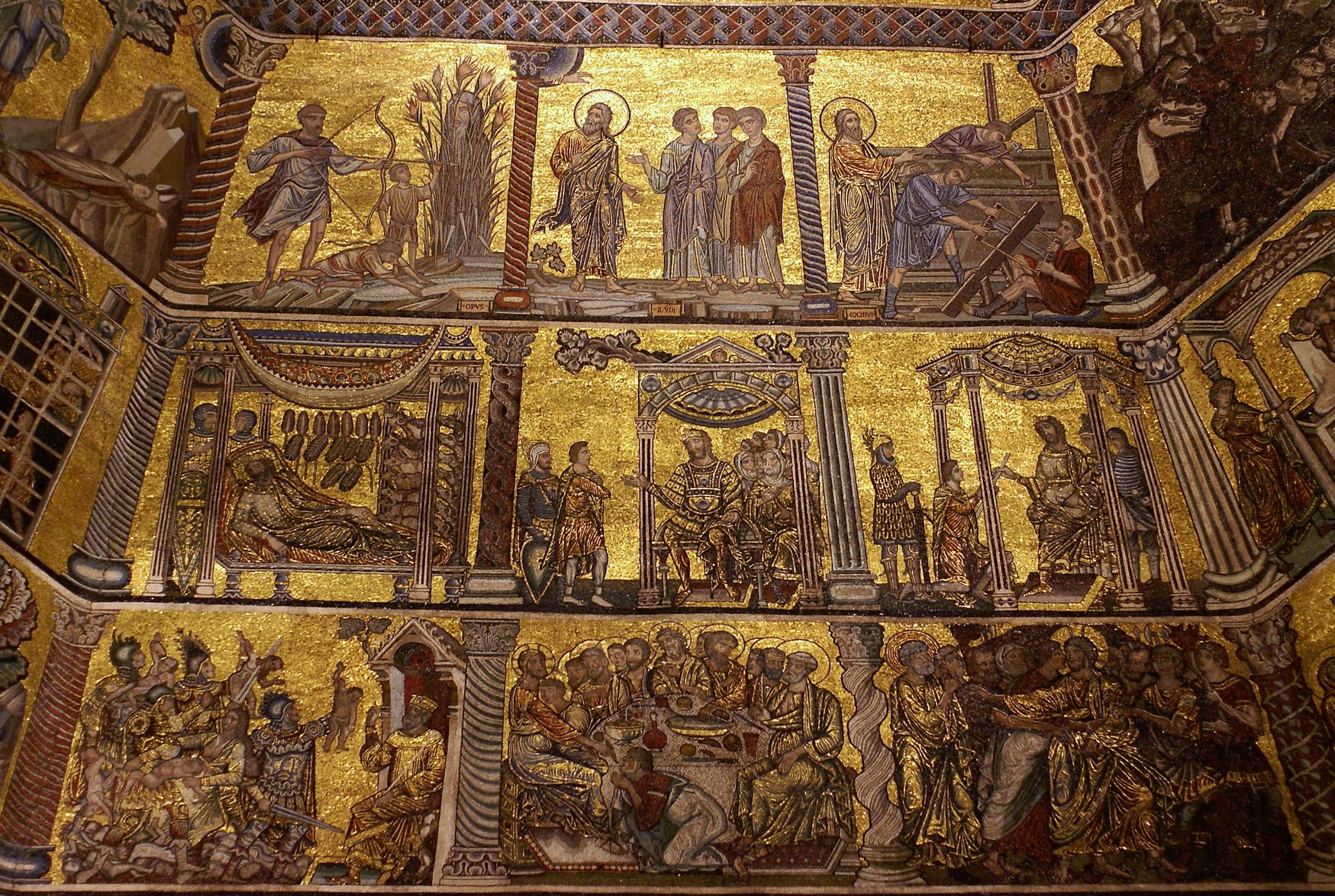 Florence Battistero di San Giovanni Battista Interieur Coupole ...