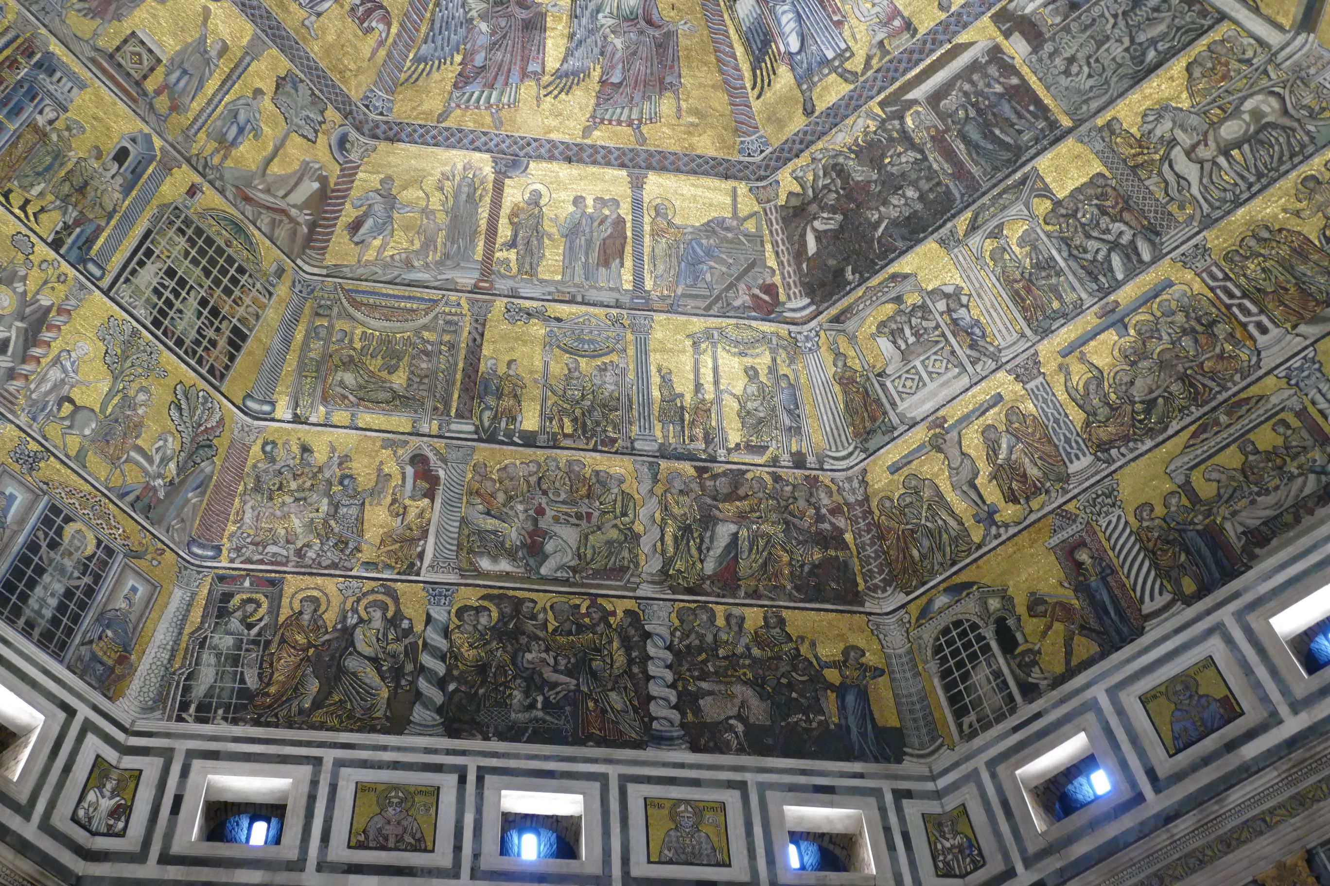 Florence Battistero di San Giovanni Battista Interieur Coupole ...