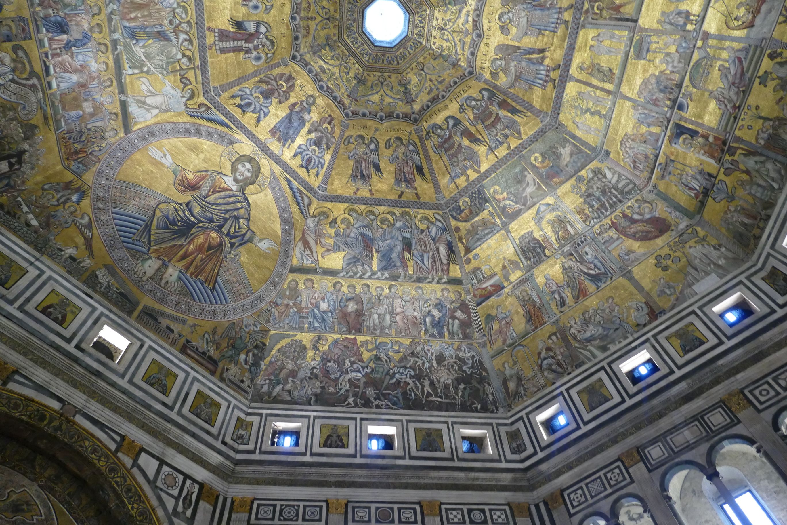 Florence Battistero di San Giovanni Battista Interieur Coupole ...
