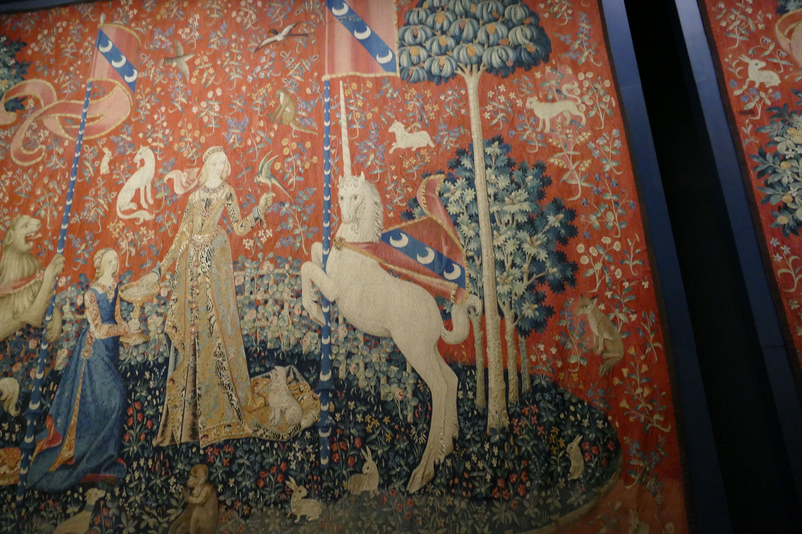 Canevas Tapisserie Lion Dame à la Licorne Luc Création réf. C100130-02
