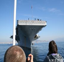 Porte avions CVN 69 USS Dwight D Eisenhower Naples