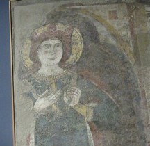 Fresque 5 Médiéval Italie Ravenne San Vitale Fresque XIIIe XIVe  Ste Catherine Ravenne MN