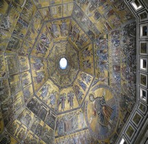 Florence Battistero di San Giovanni Battista Interieur Coupole Mosaïques