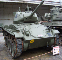 Char léger M 24 Chaffee Bruxelles