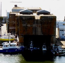 Loire Atlantique St Nazaire Schleusenbunker zum U-Boot-Hafen