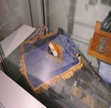 1953 Guerre de Corée Bataillon français BF/ONU Fanion Fréjus Musée  TdM