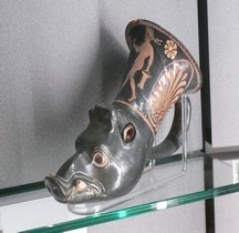 Etrurie Céramique Rhyton Sanglier  Bologne