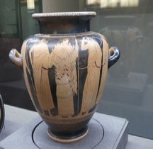 Grèce Attique Stamnos Guerre de Troie Hoplos Krisis peintre de Dokimasie  Florence  MAFA