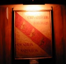 Napoléon I 1814 Principauté Ile d Elbe Guidon escadron Chevau-Polonais  Salon Emperi