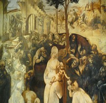 2 Peinture Renaissance 1481 Leonardo Da Vinci adorazione dei magi Florence Uffizzi