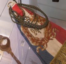 1930 24e RIC Drapeau Cravate Fréjus Musée TdM
