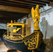 Venise Barge Funéraire XIXe siècle Venise