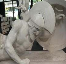 Statuaire Grèce Munich Temple d'Aphaïa Egine Hoplite mourant Fronton Ouest Reconstitution Pré 1960 Copie Montpellier