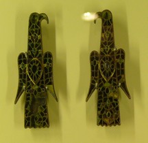 8.4 Moyen Age Wisigoths  Paire de Fibules Aquiliformes Paris Musée de Cluny