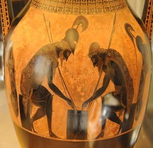 Grèce Attique Amphore à figures noires d'Exekias