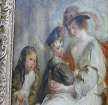 3 Peinture XVIIe  Hélène Fourment et deux de ses enfants  Hélène Fourment et deux de ses enfants 1630 Pierre Paul Rubens