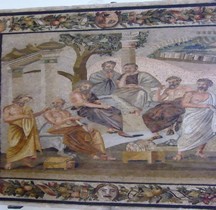 Mosaïque Rome Italie Pompéi Academie Platon Domus  T Siminius Stephanus Naples MAN