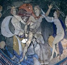 Mosaïque Opus Sectile Rome Italie Basilique Bassus Rapt Hylias Rome Massimo