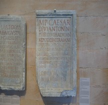 Pouvoir Epigraphie Base Honorifique Dédicace  Lucius Verus  164 Ap Jc Narbonne Musée Narbo Via