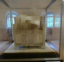 Vie Quotidienne Mobilier Cathedra Chaire Ivoire Vescovile di Massimiano Ravenne Museo archivesco