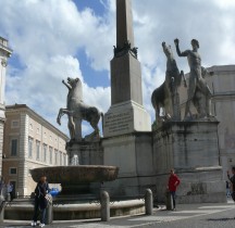 Rome Rione Trevi Piazza Quirinale Fontana dei Dioscuri