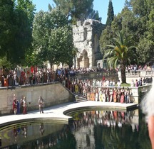 Religion Celtes Cérémonie à la source Nemausus  Nimes 2014