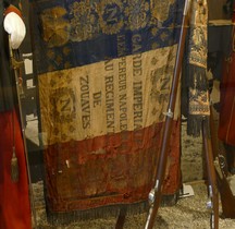 Napoléon III 1854 Garde Impériale Drapeau Régiment de Zouaves Salon Emperi Paris