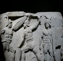 Statuaire Bas relief Gladiateurs Provocator Rome Museo nazionale