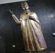 1 Statuaire Médiévale XIVe 1301 Statue Pape Boniface VIII  Bologne Musée Civico Medievale