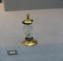 8.2 Médiéval Verrerie Monde Islam Egypte Fatimide  Flacon Cylindrique 1100 Paris Louvre