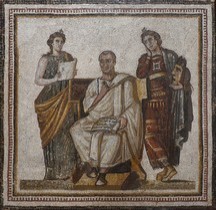 Mosaïque Rome Tunisie  Virgile Hadrumète Tunis