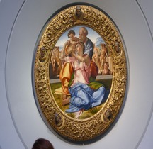 2 Peinture Renaissance 1506 Michel angelo Sacra famiglia, detta Tondo Doni Florence Uffizzi