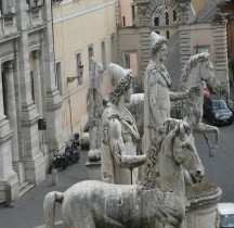 Statuaire Rome Dioscures Rome Capitole