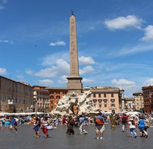 Rome Rione Parione Piazza Navona Fontana dei Quattro Fiumi