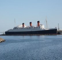 1934 Paquebot SS Queen Mary  USA Long Beach