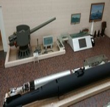 Canon Marine 1914 14 cm50 Model  3  Mutsu  Ushukan War Museum