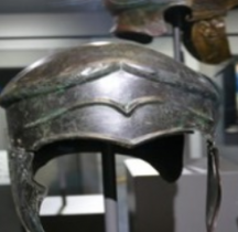 Militaria Samnium Casque Samno Attique Bronze IVe MACM Mougins