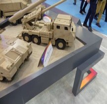 Automoteur SH16 A   Canon-obusier automoteur à roues 155 mm à tourelle télé-opérée  Mkt Eurosatory 2026