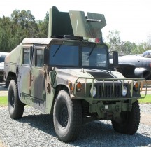 Humvee M1025 HMMWV Hummer armored gun turret Flying Leatherneck Aviation Museum San Diego