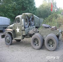 GMC CCKW 352 Chassis Court Modifiée  Tracteur