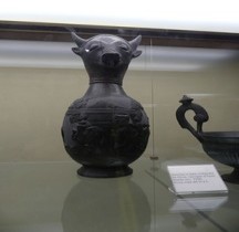Etrurie Céramique Oenochoé  Bucchero Tête de Cochon Chuisi Florence