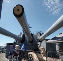 Tourelle 16-inch/50-caliber Mark 7 three-gun turrets USS Iowa Suisun Bay San Francisco